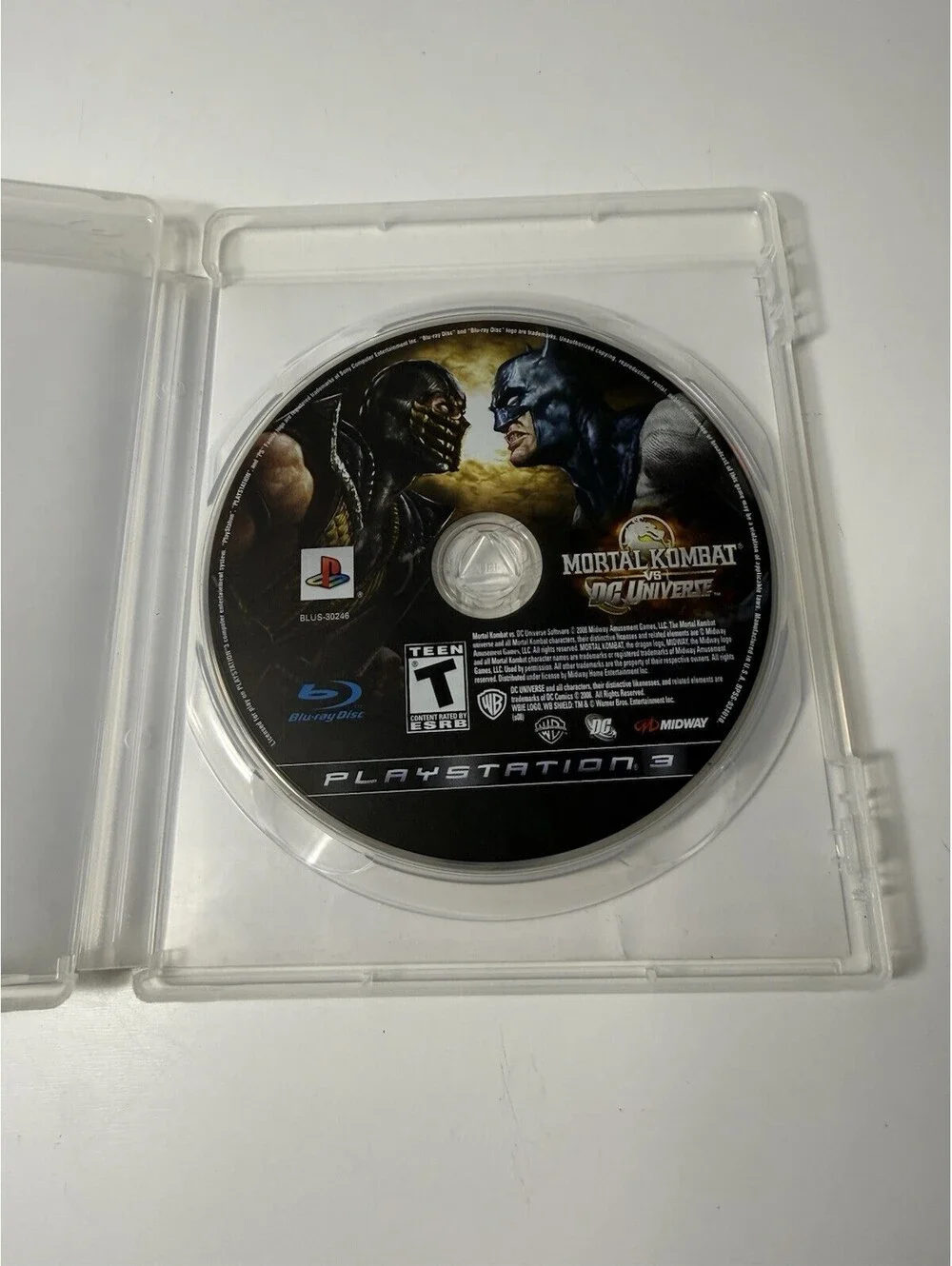 PS3 Mortal Kombat vs. DC Universe (Sony PlayStation 3 Video Game) Rated Teen EUC